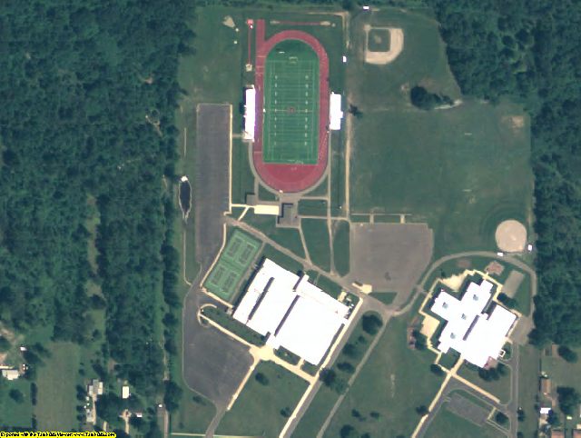 Wayne County, MI aerial photography detail
