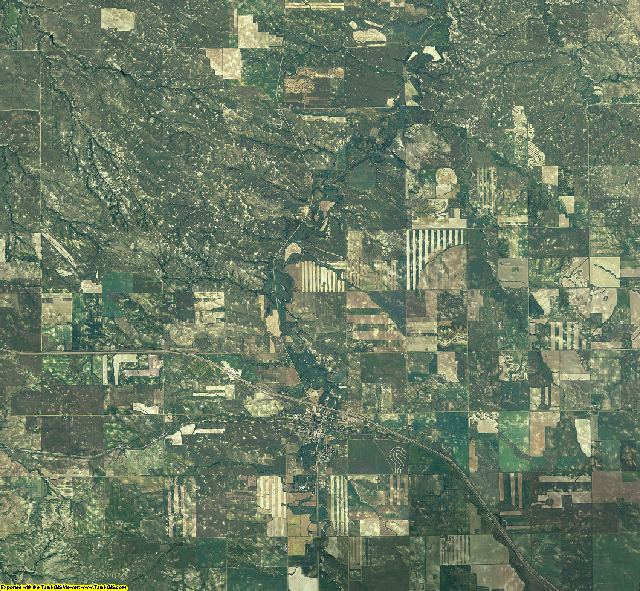 Wibaux County, Montana aerial photography