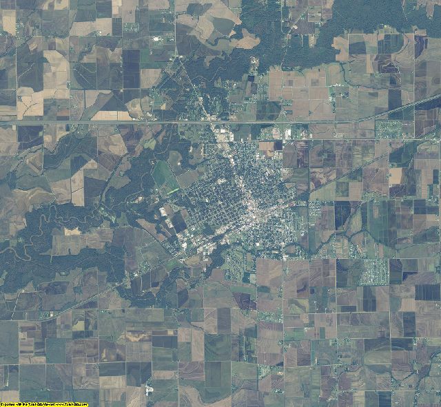 Acadia County, Louisiana aerial photography