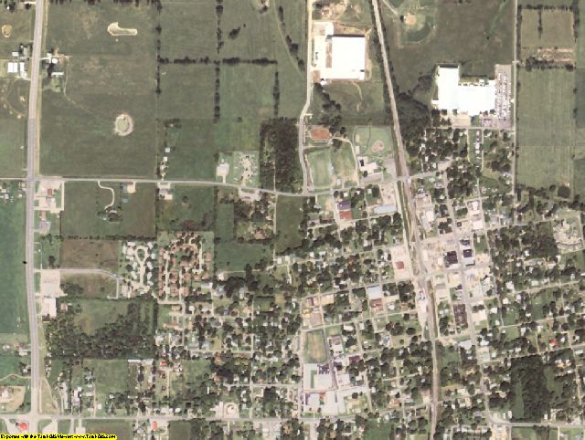 Adair County, OK aerial photography detail