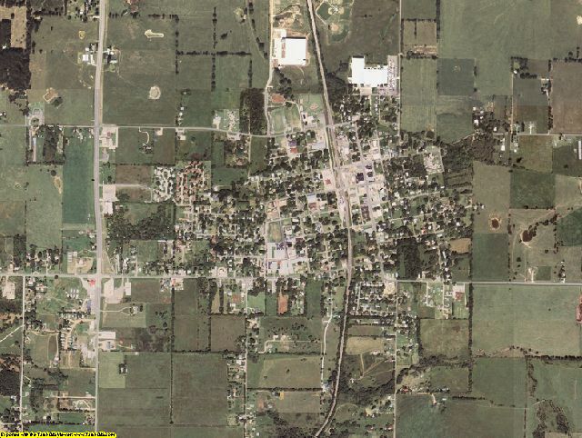 Adair County, Oklahoma aerial photography