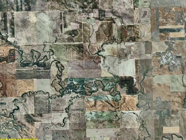 Adams County, North Dakota aerial photography