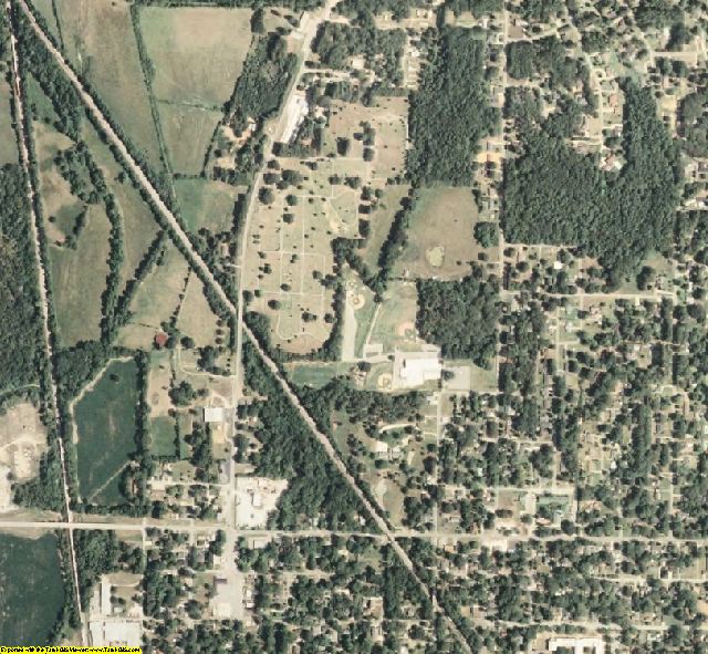 Alcorn County, MS aerial photography detail