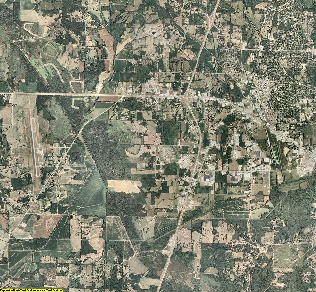 Alcorn County, Mississippi aerial photography