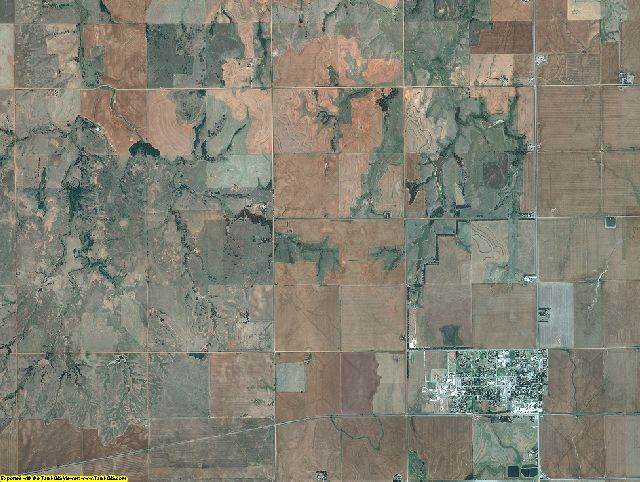 Alfalfa County, Oklahoma aerial photography