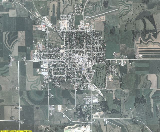 Allamakee County, Iowa aerial photography