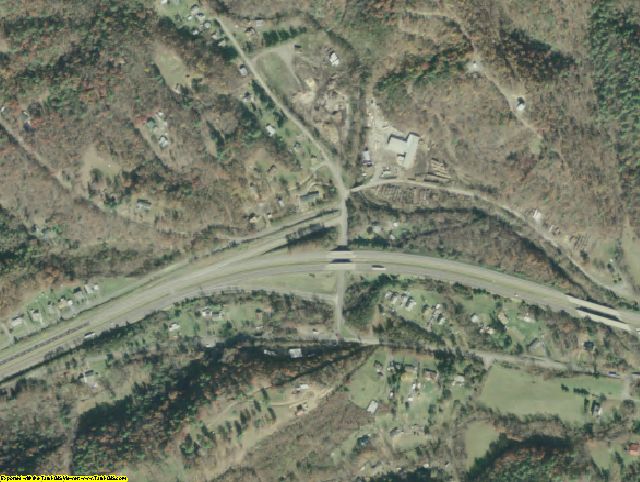 Alleghany County, VA aerial photography detail