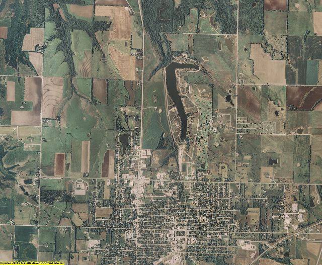 Anderson County, Kansas aerial photography