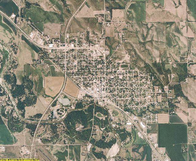Antelope County, Nebraska aerial photography