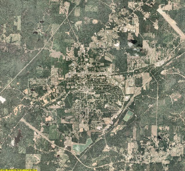 Attala County, Mississippi aerial photography