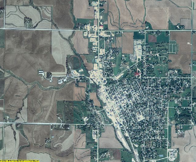 Audubon County, Iowa aerial photography