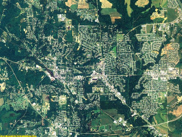 Autauga County, Alabama aerial photography