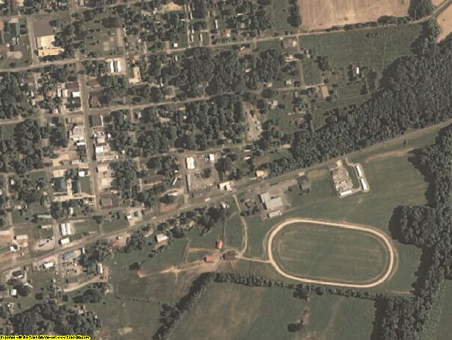 Ballard County, KY aerial photography detail