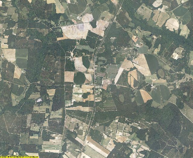 Bamberg County, South Carolina aerial photography