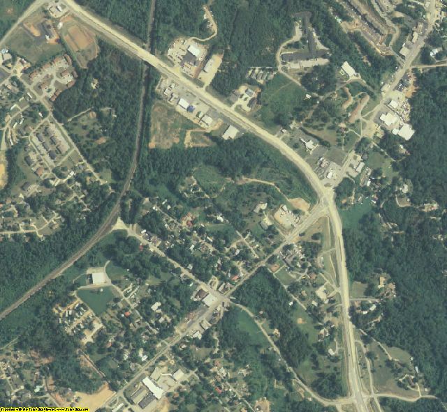 Banks County, GA aerial photography detail