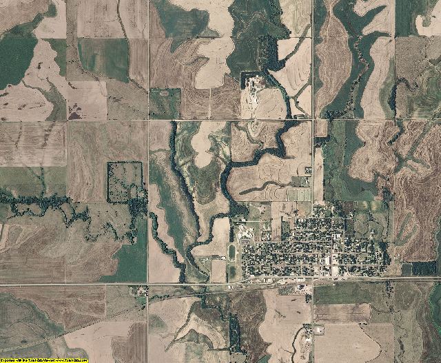 Barton County, Kansas aerial photography