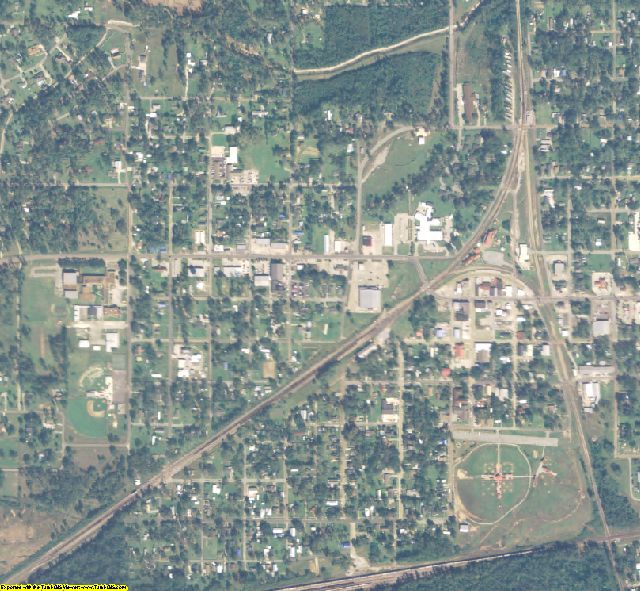 Beauregard County, LA aerial photography detail