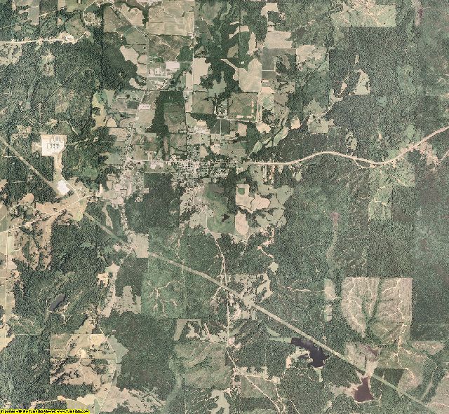 Benton County, Mississippi aerial photography