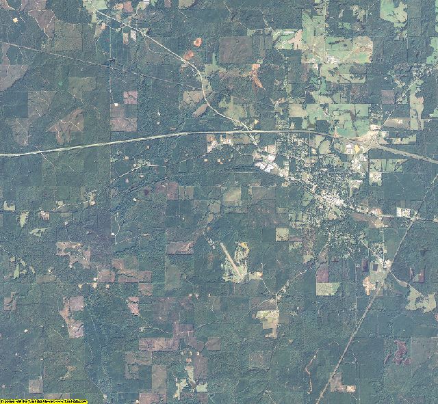 Bienville County, Louisiana aerial photography