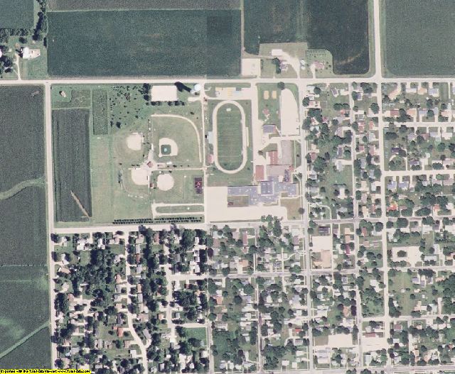 Black Hawk County, IA aerial photography detail