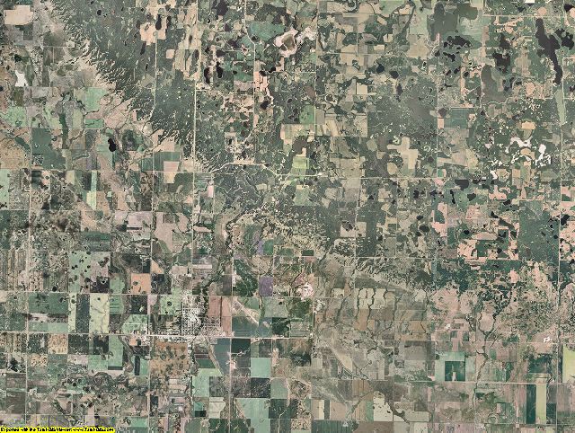 Bottineau County, North Dakota aerial photography