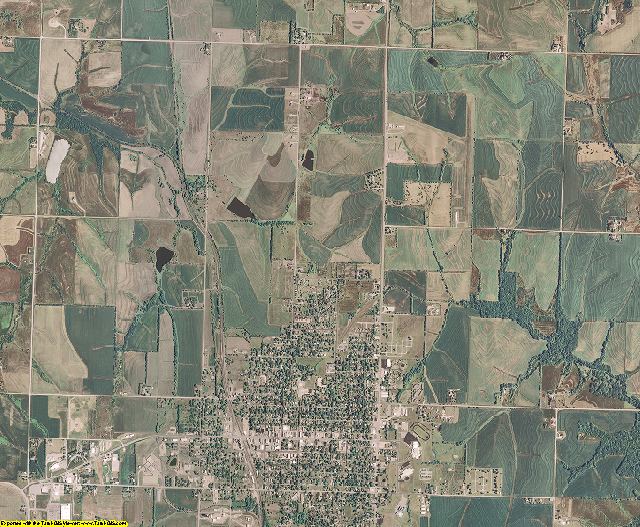 Brown County, Kansas aerial photography