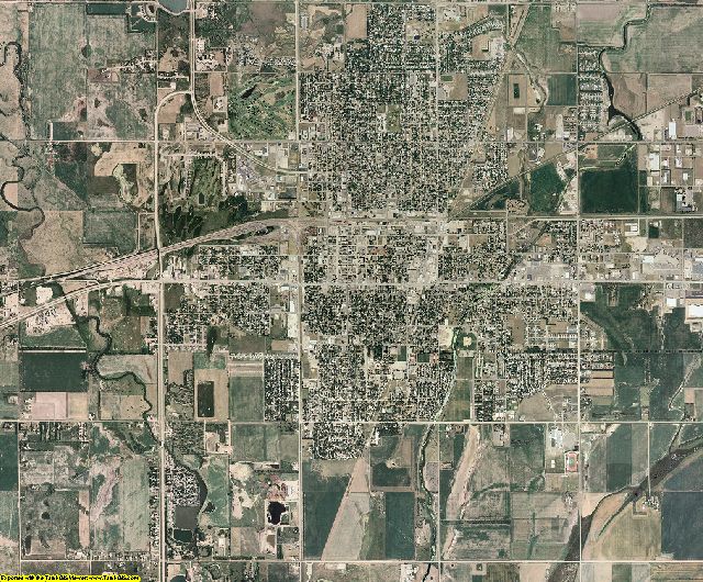 Brown County, South Dakota aerial photography