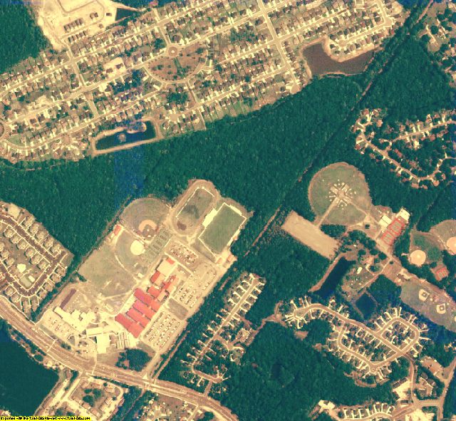 Bryan County, GA aerial photography detail
