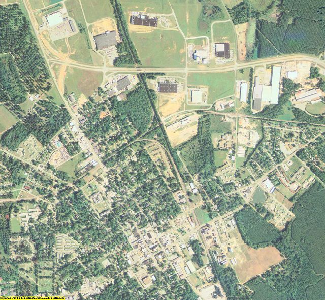 Burke County, GA aerial photography detail