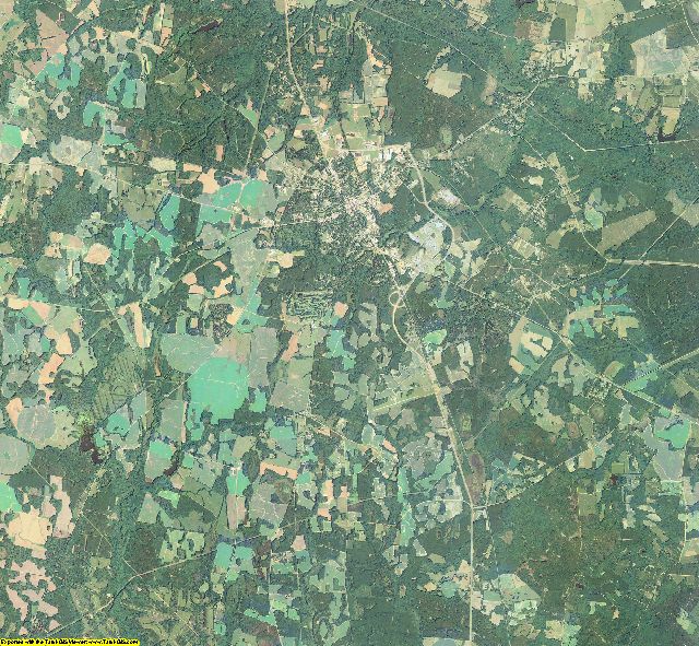 Burke County, Georgia aerial photography