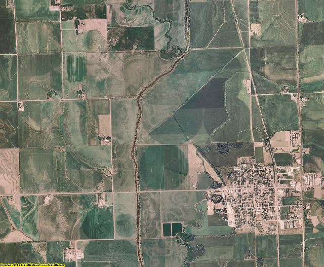 Burt County, Nebraska aerial photography