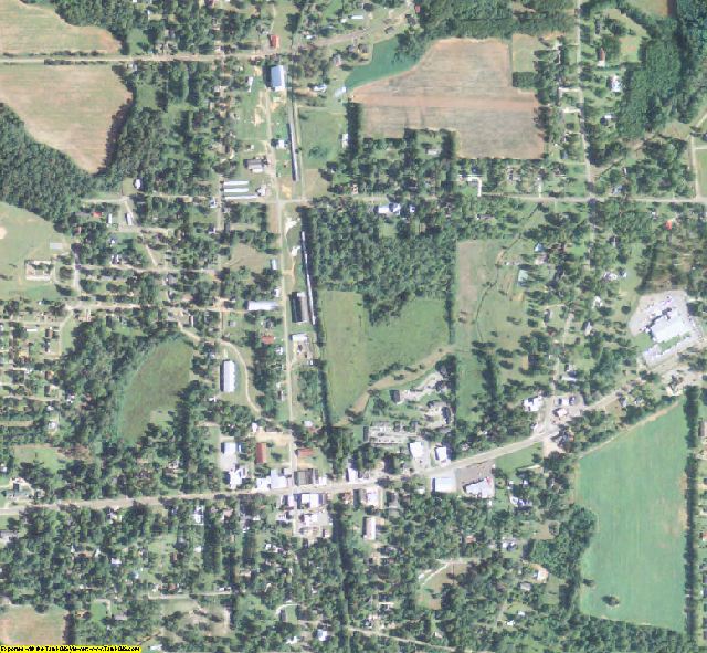 Calhoun County, GA aerial photography detail