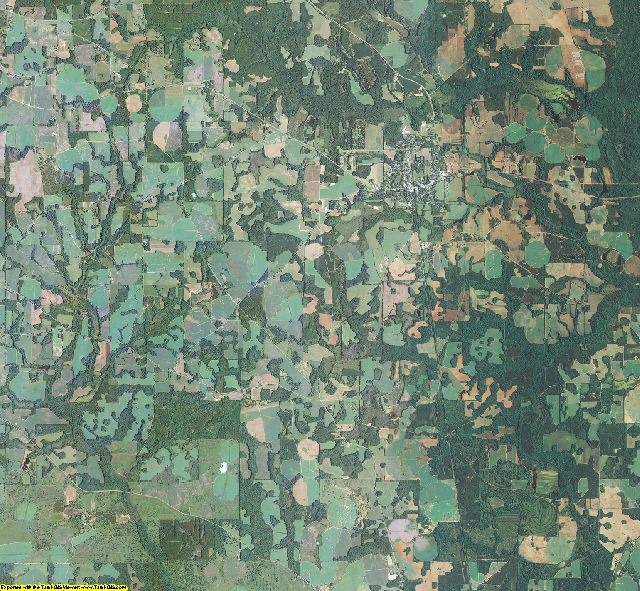 Calhoun County, Georgia aerial photography