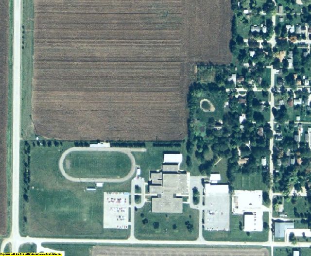 Calhoun County, IA aerial photography detail