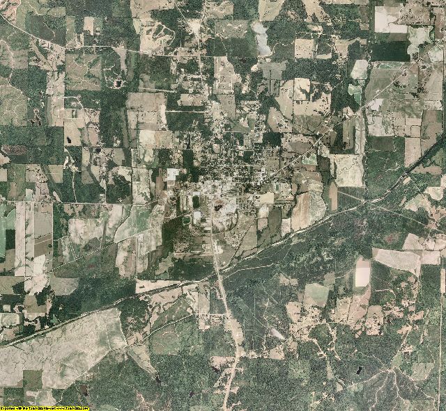Calhoun County, Mississippi aerial photography