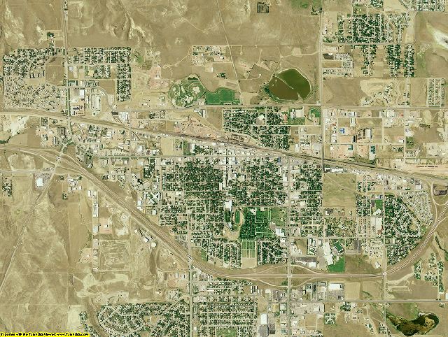 Campbell County, Wyoming aerial photography