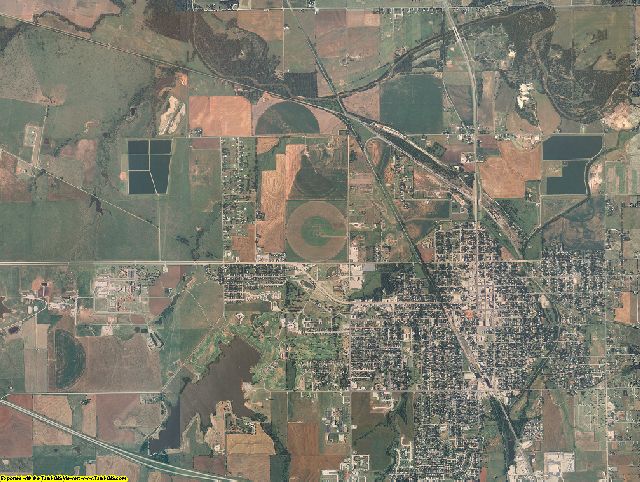 Canadian County, Oklahoma aerial photography