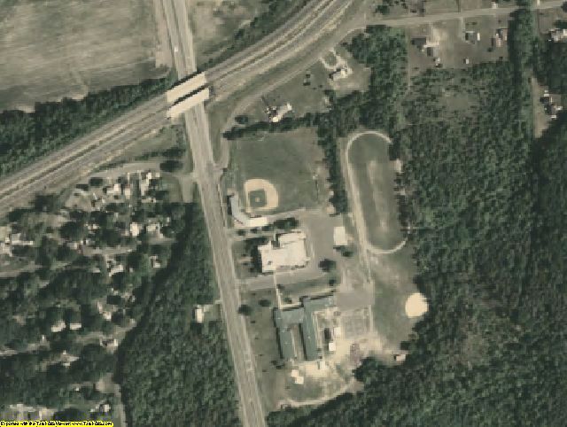 Caroline County, VA aerial photography detail