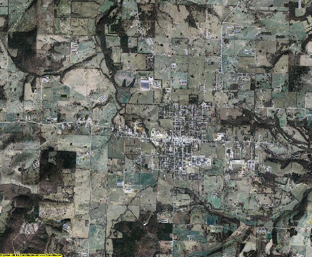 Carroll County, Arkansas aerial photography