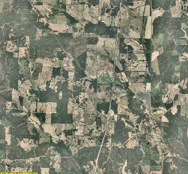 Carroll County, Mississippi aerial photography