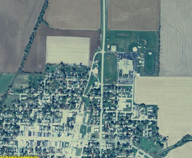 Cass County, IA aerial photography detail