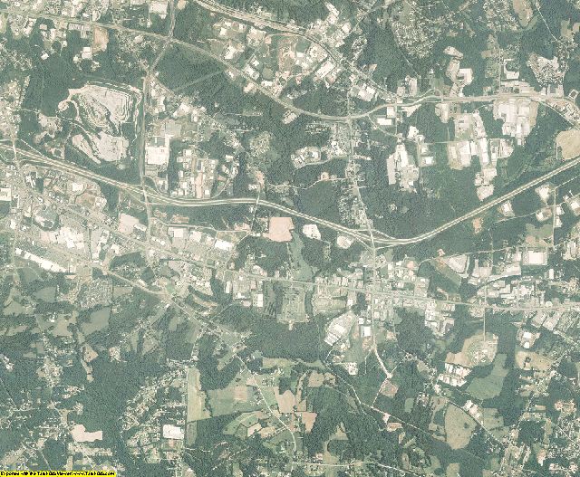 Catawba County, North Carolina aerial photography