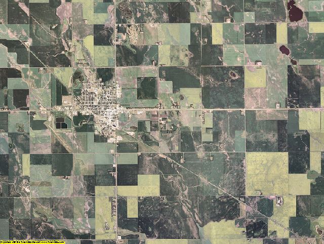 Cavalier County, North Dakota aerial photography