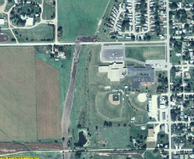 Cedar County, IA aerial photography detail
