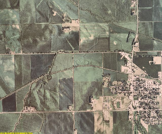 Cedar County, Nebraska aerial photography