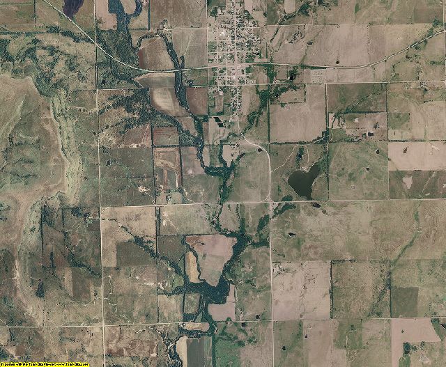 Chautauqua County, Kansas aerial photography