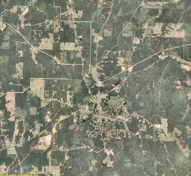 Choctaw County, Mississippi aerial photography