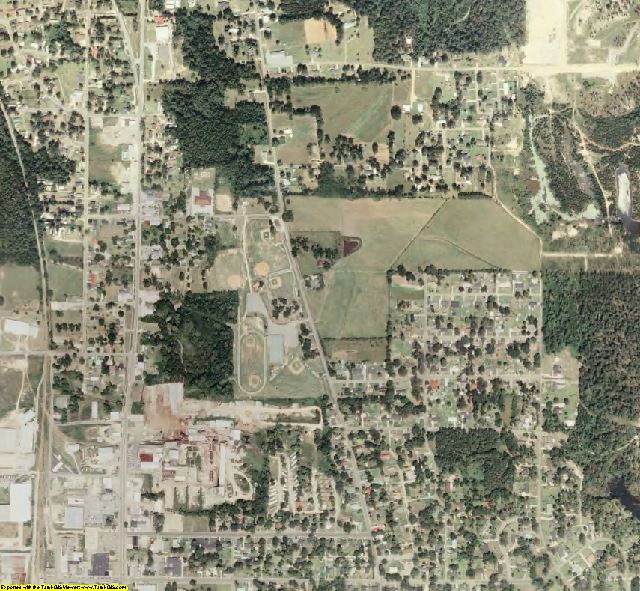Clarke County, MS aerial photography detail