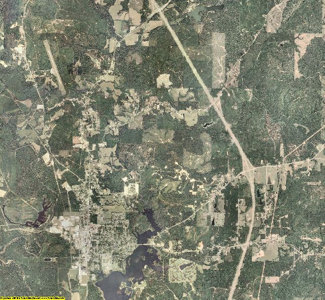 Clarke County, Mississippi aerial photography
