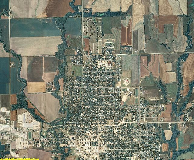 Clay County, Kansas aerial photography